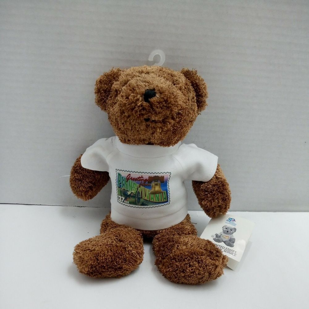 2005 Wonder Bear USPS 50 State Quarters Pennsylvania Plush New w/Tag